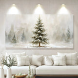 Snowy Christmas Tree Christmas Wall Art suitedtosucceed