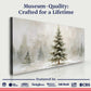 Snowy Christmas Tree Christmas Wall Art suitedtosucceed