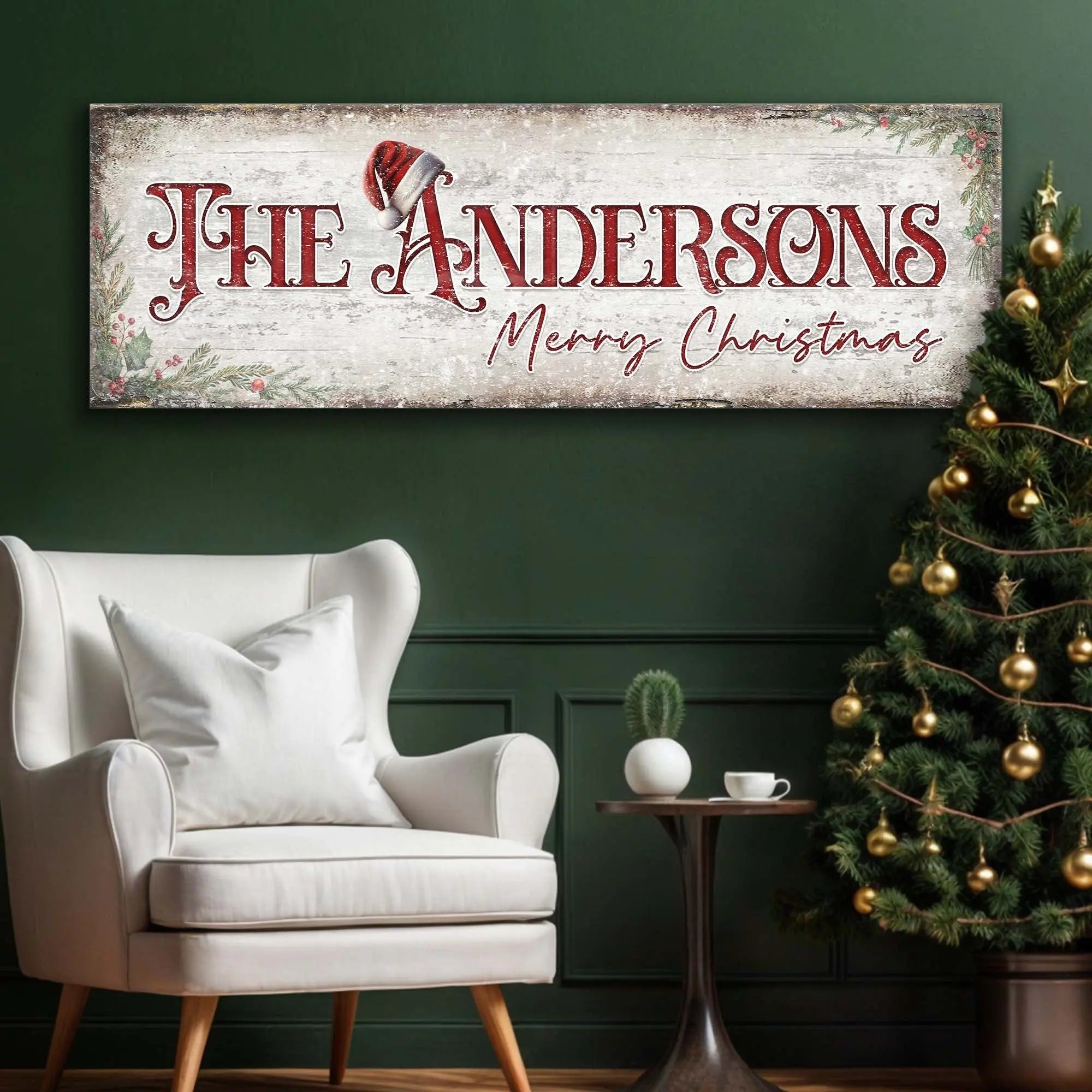 Christmas Family Name Sign II suitedtosucceed