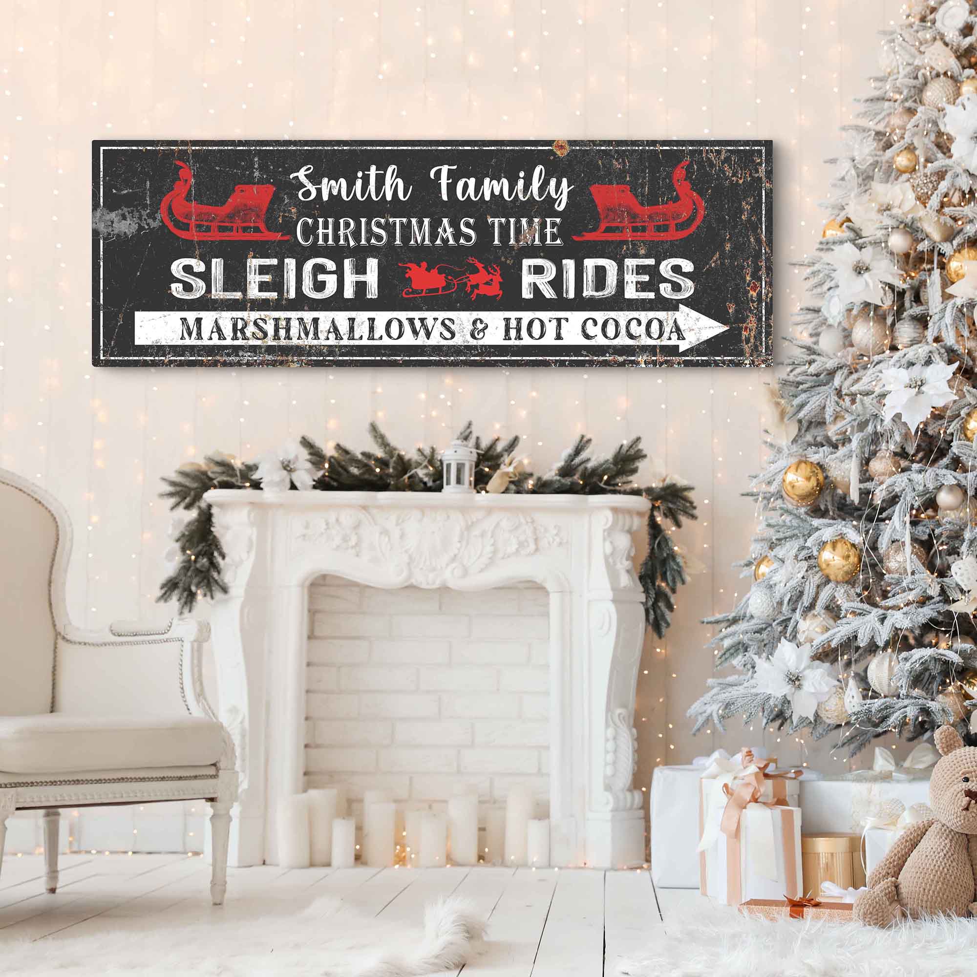 Christmas Sleigh Rides Sign suitedtosucceed